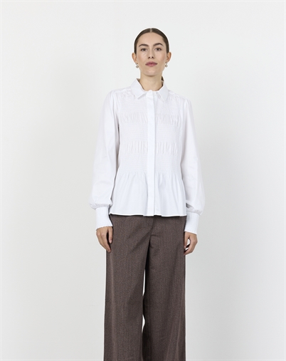  Leveté Room - LR-Isla Solid 117 Skjorte - White